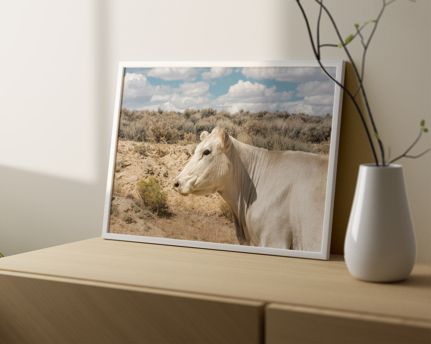 Desert Lady Cow Print